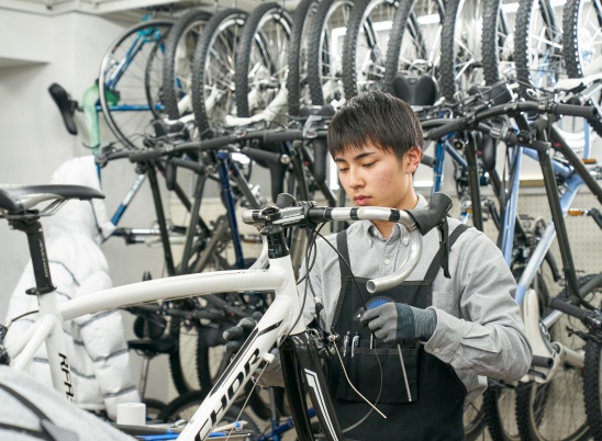 自転車メカニック体験